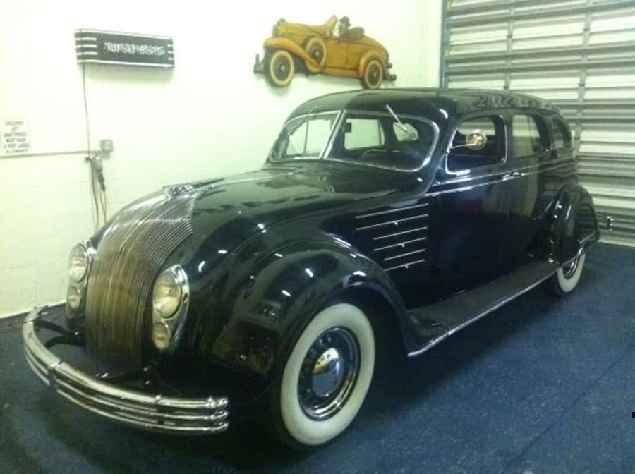 1934 Chrysler Airflow with the famous waterfall grill and all 